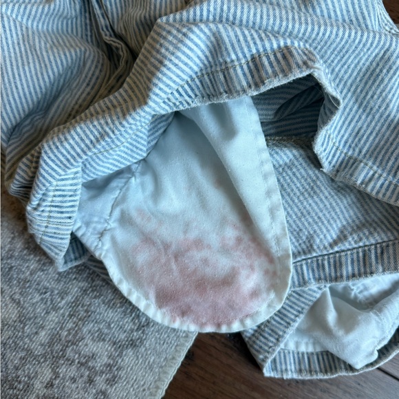 OneTeaspoon Denim Striped Boxer Shorts, size Small - Picture 12 of 12